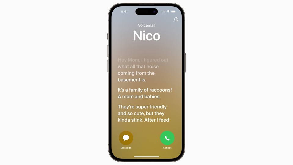 Apple integrates Live Voicemail, the counterpart to Screen Call and Bixby Text Call.